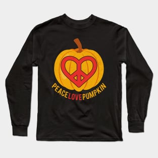 Peace Love Pumpkin Thanksgiving Long Sleeve T-Shirt